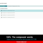 French video course: 100% The compound words