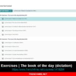 French video course: 100% Exercises | The book of the day (dictation)