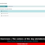 French video course: 100% Exercises | The comics of the day (dictation)