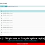 Le cours de français du jour I Phrases | 1 000 phrases en français (rythme rapide) | Vol 2