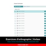 Le cours de français du jour I Exercices d’orthographe | Verbes