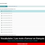 Le cours de français du jour I Vocabulaire | Les mots d’amour en français