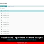 Le cours de français du jour I Vocabulaire | Apprendre les mots français