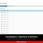 Le cours de français du jour I Vocabulaire | Hommes et femmes