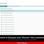 Le cours de français du jour I Apprendre le français avec Vincent I Vos commentaires