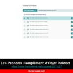 French video course: 100% Les Pronoms Complément d’Objet Indirect