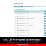 French video course: 100% Les homonymes grammaticaux